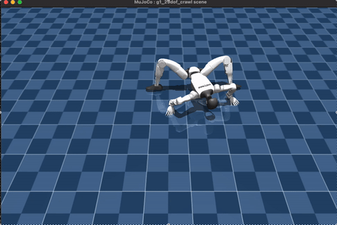 Humanoid crawl motion planning demo