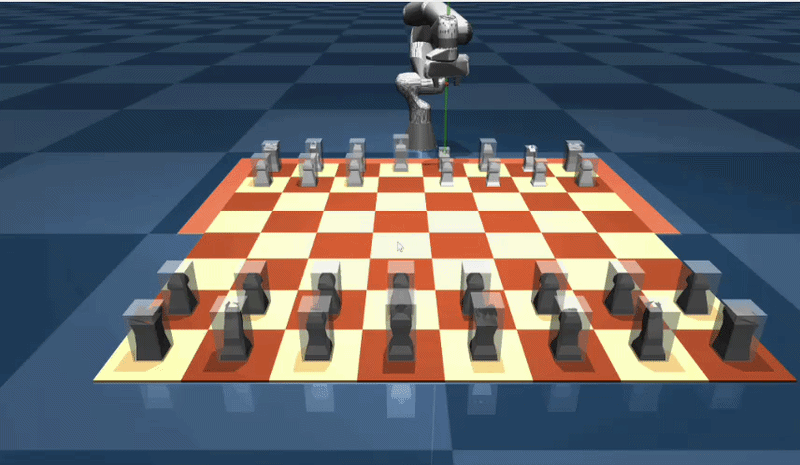 Robotic chess player with foundation models